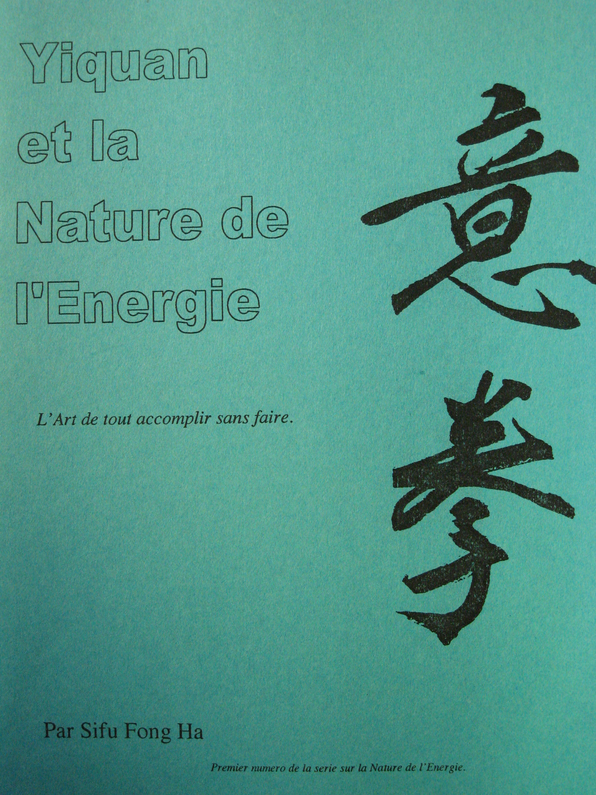 Yiquan et la Nature de l'Energie: L'Art de tout accomplir sans faire  (Complete translation in French)
